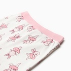 Штанишки детские, цвет белый/зайчики, рост 68 см 9927014