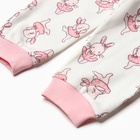 Штанишки детские, цвет белый/зайчики, рост 86 см (комплект 2 шт) - фото 23657865