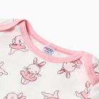 Боди детский, цвет белый/зайчики, рост 74 см (комплект 2 шт) - фото 23657903