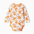 Боди детский, цвет белый/тигрята, рост 86 см 9927049
