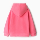 Толстовка для девочек, цвет коралловый, рост 116 см - фото 23858059