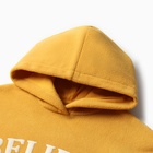 Толстовка для девочек, цвет жёлтый, рост 110 см - фото 23858063