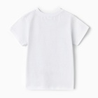 Футболка для мальчика, цвет белый, рост 110 см - фото 27345199