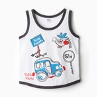 Майка для мальчика, цвет графитовый, рост 86 см - фото 24387945