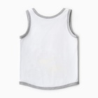 Майка для мальчика, цвет серый меланж, рост 92 см - фото 24293636