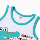 Майка для мальчика, цвет бирюзовый, рост 92 см - фото 24319963