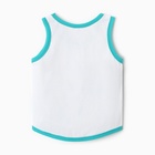 Майка для мальчика, цвет бирюзовый, рост 92 см - фото 24319966