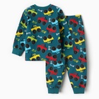 Пижама для мальчика, цвет изумрудный, рост 92 см - Фото 2