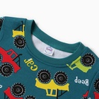 Пижама для мальчика, цвет изумрудный, рост 98 см - фото 24263530