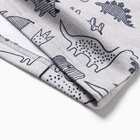 Пижама для мальчика, цвет серый меланж, рост 116 см - фото 23865214