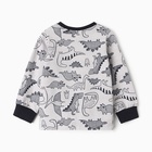 Пижама для мальчика, цвет серый меланж, рост 116 см - фото 23060315