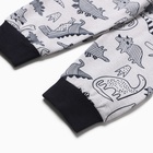 Пижама для мальчика, цвет серый меланж, рост 116 см - фото 23865217