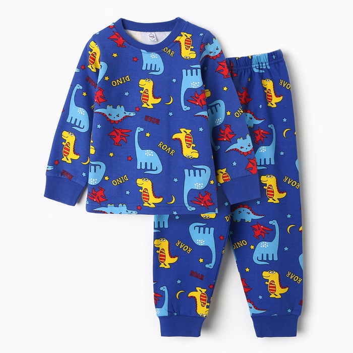 Пижама для мальчика, цвет электрик, рост 92 см - Фото 1