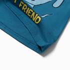 Пижама для мальчика, цвет джинсовый, рост 110 см - фото 25381392