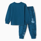 Пижама для мальчика, цвет джинсовый, рост 110 см - фото 25381399