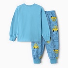 Пижама для мальчика, цвет голубой, рост 116 см - Фото 10