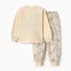 Пижама для девочки, цвет молочный, рост 110 см - фото 23865330