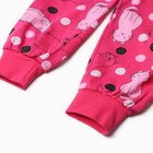 Пижама для девочки, цвет фуксия, рост 104 см - фото 25278802