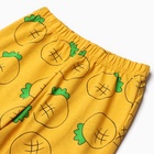 Пижама для девочки, цвет тёмно-желтый, рост 116 см - фото 23865368