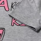 Сорочка ночная для девочки, цвет серый, рост 110 см (комплект 2 шт) - фото 24263546