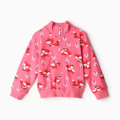 Толстовка для девочки, рост 92 см, розовая