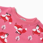 Комплект для девочки (свитшот, брюки), цвет тёмно-розовый, рост 92 см - фото 23658266