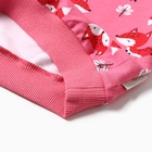 Комплект для девочки (свитшот, брюки), цвет тёмно-розовый, рост 92 см - Фото 7