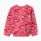 Комплект для девочки (свитшот, брюки), цвет тёмно-розовый, рост 98 см - фото 33634853