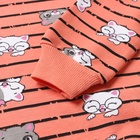 Комплект для девочки (свитшот, брюки), цвет коралловый, рост 98 см - фото 23664725