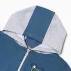 Комплект детский (толстовка, брюки) , цвет джинсовый, рост 86 см - фото 23865471