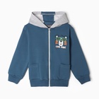 Комплект для мальчика (толстовка, брюки) , цвет джинсовый, рост 104 см - фото 24129734