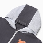 Комплект детский (толстовка, брюки) , цвет графит, рост 92 см - фото 23865527