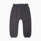 Комплект для мальчика (толстовка, брюки) , цвет графит, рост 98 см - фото 28205672