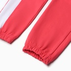 Комплект для девочки (толстовка, брюки ), цвет малиновый, рост 104 см - фото 23092251