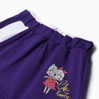 Комплект для девочки (толстовка, брюки ), цвет фиолетовый, рост 104 см - Фото 7