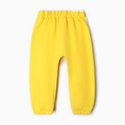 Комплект для девочки (толстовка, брюки ), цвет жёлтый, рост 98 см - фото 23858315