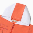 Комплект для девочки (толстовка, брюки ), цвет коралловый, рост 98 см - фото 23858318