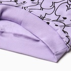 Свитшот для девочек, цвет сиреневый, рост 98 см - фото 23858327