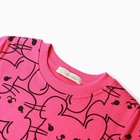 Свитшот для девочек, цвет фуксия, рост 104 см - фото 23865674