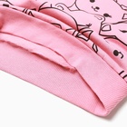 Свитшот для девочек, цвет розовый, рост 122 см - фото 24220654