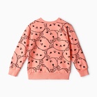Свитшот для девочек, цвет коралловый, рост 98 см - фото 23858344