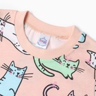 Пижама для девочки, цвет пудра, рост 104 см - фото 23865736