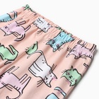 Пижама для девочки, цвет пудра, рост 104 см - фото 24099009