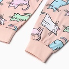 Пижама для девочки, цвет пудра, рост 104 см - фото 24099010