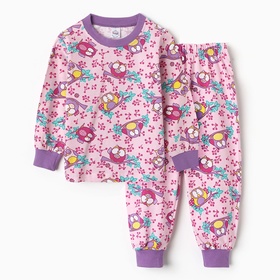 Пижама для девочки, цвет фуксия, рост 98 см