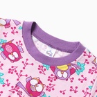 Пижама для девочки, цвет фуксия, рост 122 см - Фото 3