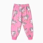 Пижама для девочки, цвет розовый, рост 116 см - Фото 6