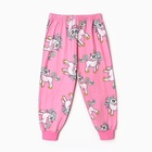 Пижама для девочки, цвет розовый, рост 116 см - Фото 9