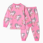 Пижама для девочки, цвет розовый, рост 122 см - фото 23987020