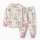 Пижама для девочки, цвет молочный, рост 98 см - фото 27194783